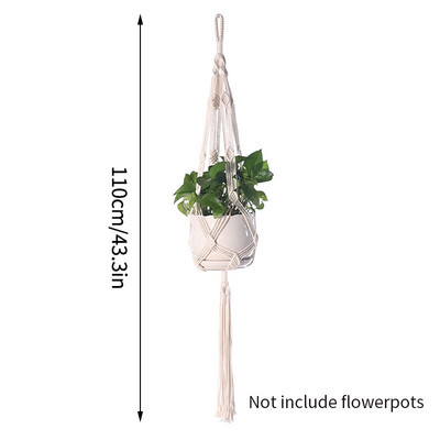 Coș pentru plante agățat Ghivece de flori Umerașe lucrate manual macrame balcon agățat ghiveci de plante pentru grădină curte Boho Decor acasă