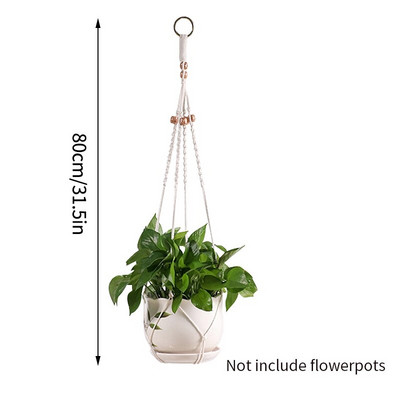 Coș pentru plante agățat Ghivece de flori Umerașe lucrate manual macrame balcon agățat ghiveci de plante pentru grădină curte Boho Decor acasă