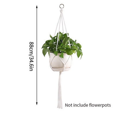 Coș pentru plante agățat Ghivece de flori Umerașe lucrate manual macrame balcon agățat ghiveci de plante pentru grădină curte Boho Decor acasă
