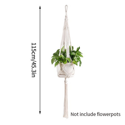 Coș pentru plante agățat Ghivece de flori Umerașe lucrate manual macrame balcon agățat ghiveci de plante pentru grădină curte Boho Decor acasă