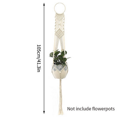 Coș pentru plante agățat Ghivece de flori Umerașe lucrate manual macrame balcon agățat ghiveci de plante pentru grădină curte Boho Decor acasă