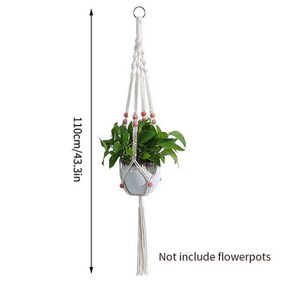 Coș pentru plante agățat Ghivece de flori Umerașe lucrate manual macrame balcon agățat ghiveci de plante pentru grădină curte Boho Decor acasă