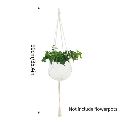 Coș pentru plante agățat Ghivece de flori Umerașe lucrate manual macrame balcon agățat ghiveci de plante pentru grădină curte Boho Decor acasă