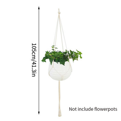 Coș pentru plante agățat Ghivece de flori Umerașe lucrate manual macrame balcon agățat ghiveci de plante pentru grădină curte Boho Decor acasă