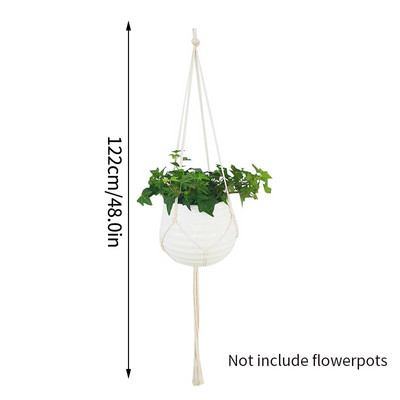 Coș pentru plante agățat Ghivece de flori Umerașe lucrate manual macrame balcon agățat ghiveci de plante pentru grădină curte Boho Decor acasă