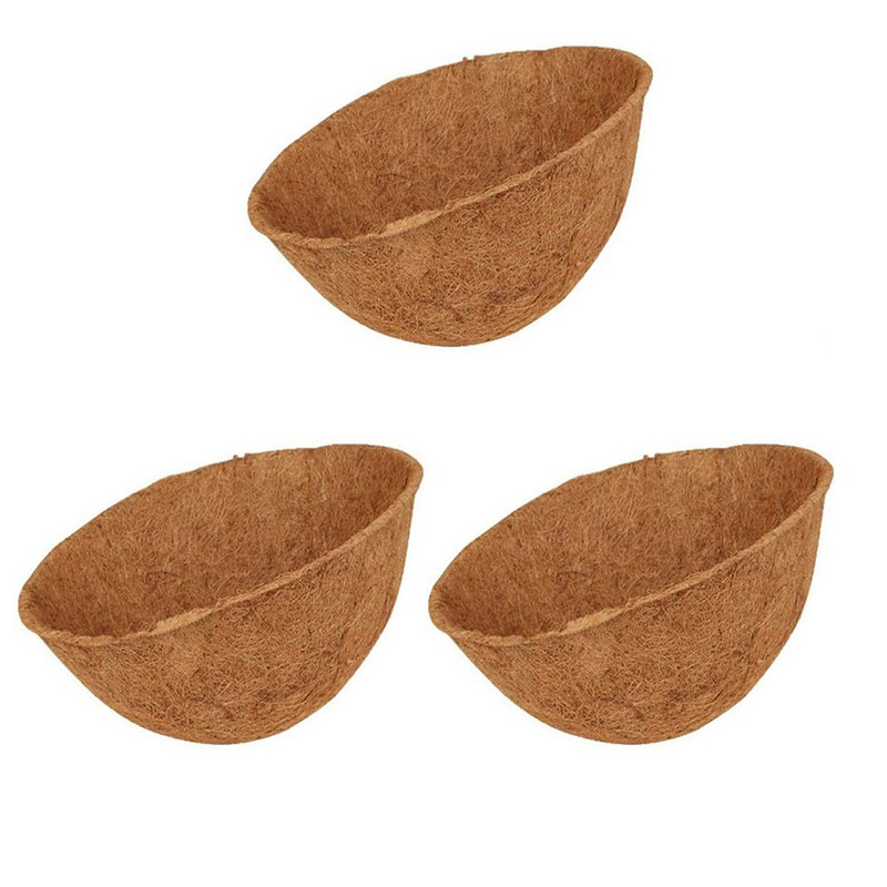 Kabantys kokoso daržovių gėlių vazonai Krepšelio įdėklai Sodinimo įrenginiai Sodo dekoras Geležinis menas Sodo gėlių ir sodmenų vazonai