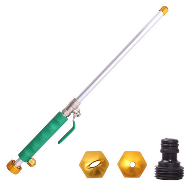 Aukšto slėgio vandens pistoletas Vandens srovė metalinė automobilių plovimo mašina plovimo įrankiai sodas su dviem skirtingais purkštukais reguliuojamas vožtuvas