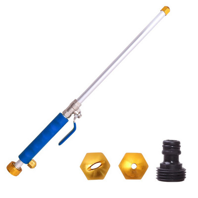 Aukšto slėgio vandens pistoletas Vandens srovė metalinė automobilių plovimo mašina plovimo įrankiai sodas su dviem skirtingais purkštukais reguliuojamas vožtuvas