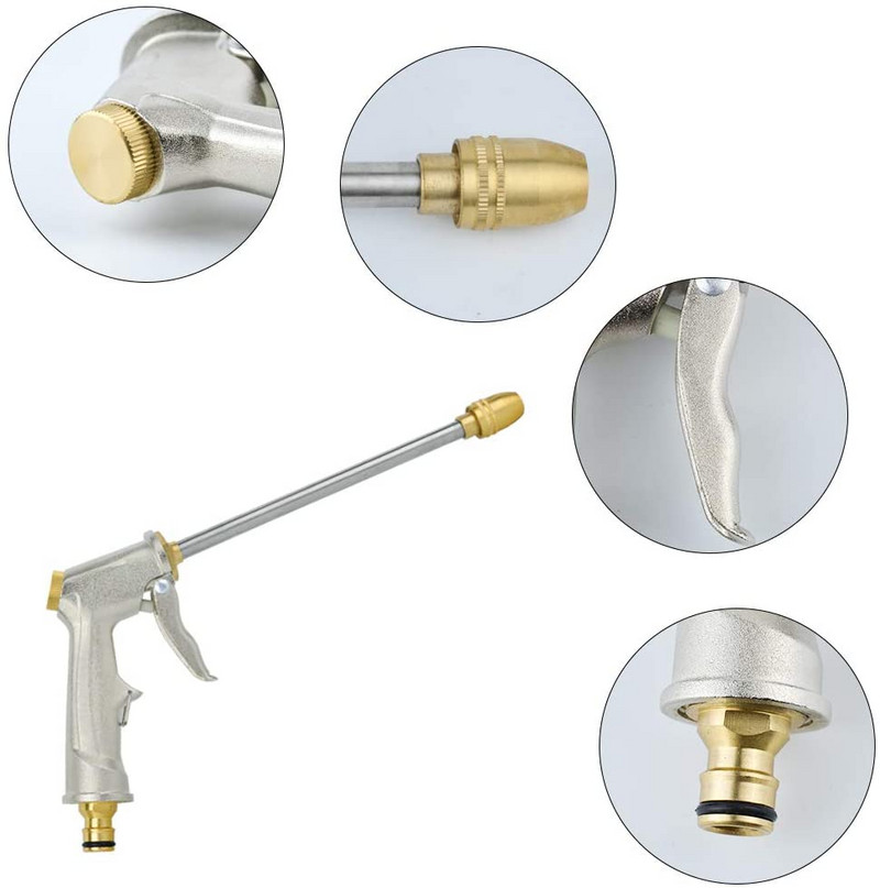 Pistol de apă Mașină de spălat mașină Comenzi debit variabil Duză pentru furtun de grădină Jet de apă cu jet de înaltă Instrument de curățare a stropitoarelor