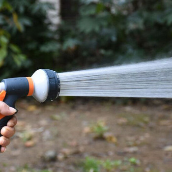Преносим воден пистолет с високо налягане с EVA пружинна тръба Магически маркуч за миене на автомобили Разширяем поливане на градински цветя