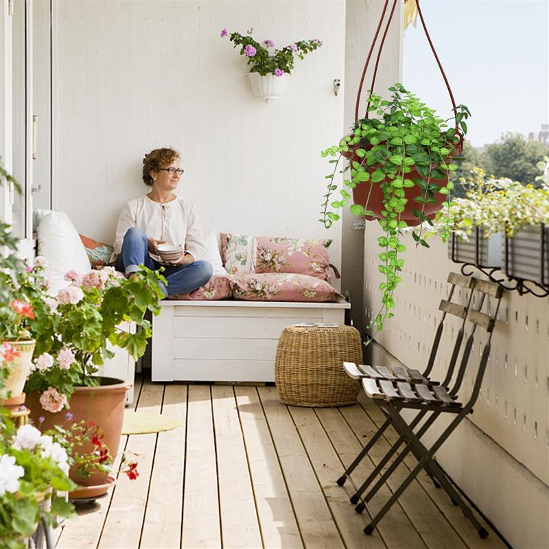 12 készlet Függő virágcserep műanyag virágcserep Pozsgás virágtartó Orchidea akasztós edény erkélyes kerti ültetési kellékekhez 9,8 cm
