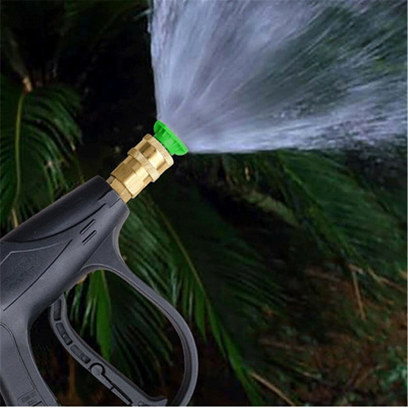 1/4" nagynyomású mosópálca 3000 Psi autómosó hab spray rövid pálca tisztító pisztoly 5 fúvókás autótisztító készlettel