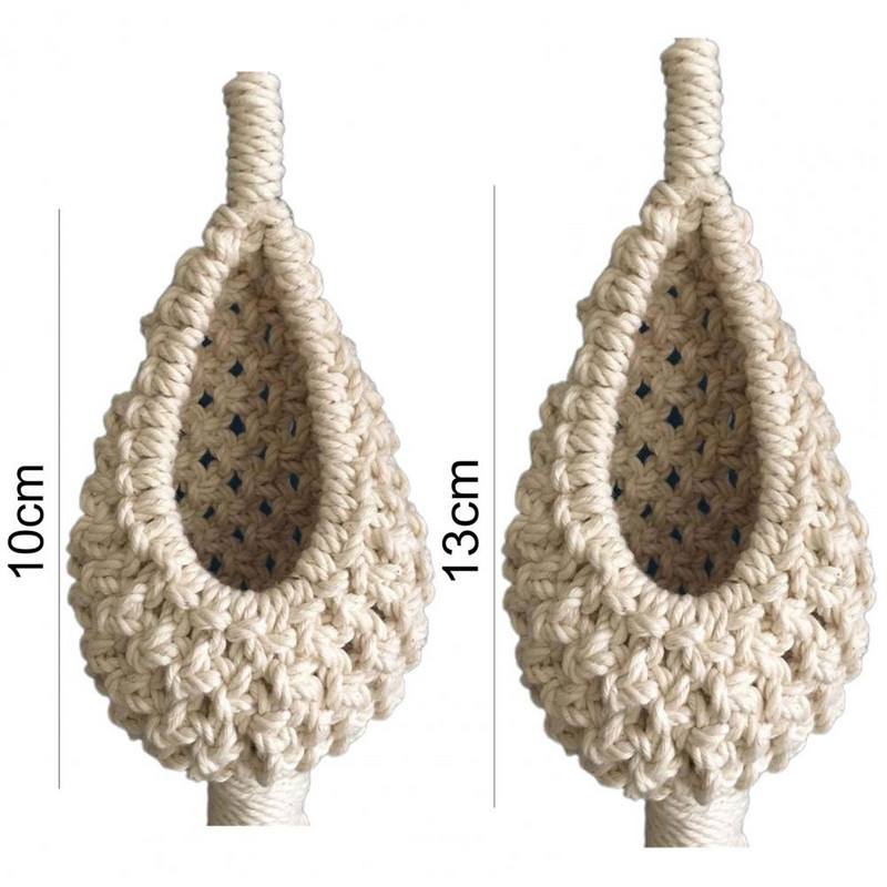 Lógas kosár kézzel készített szövés ananász formájú gobelin hálótáska tereprendezés pamut makramé virágtartó nappaliba 2022