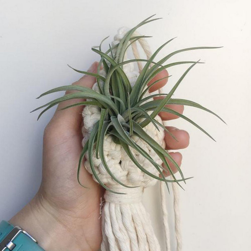 Lógas kosár kézzel készített szövés ananász formájú gobelin hálótáska tereprendezés pamut makramé virágtartó nappaliba 2022