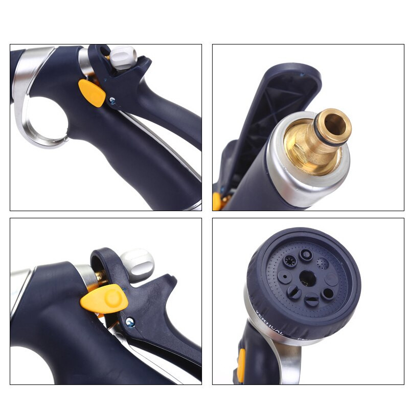 Új nagynyomású szórópisztoly autómosó tömlő spray palack Kertészet öntözőlocsoló tisztító vízpisztoly öntöző kert