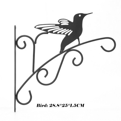 Fém növény virágcserép kosár tartó függesztő akasztó falra akasztó kampó kerti erkély terasz dekorációs kellékek