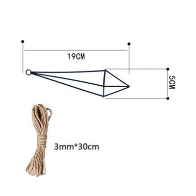 Метален геометричен висящ въздушен държач за растения Rack Air Pineap Iron Hanging Support