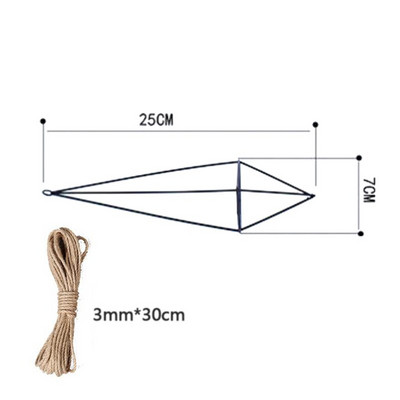 Метален геометричен висящ въздушен държач за растения Rack Air Pineap Iron Hanging Support