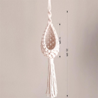 Színes makramé falra akasztható levegős növénytartó Bohém stílusú ültetőgép pamut kézi szövésű virágcserép hálótáska otthoni dekorációhoz