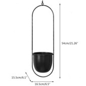 Fém akasztós virágcserep növény fogas lánc ültető kosártartó díszek otthoni kert erkély dekoráció