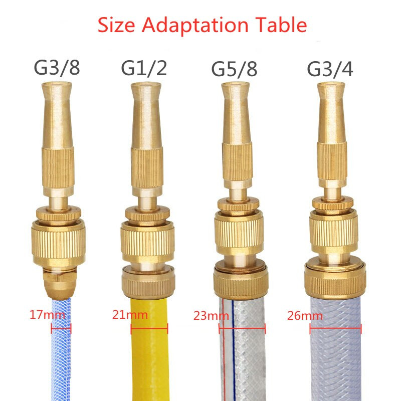 Otthoni kert nagynyomású autómosó tömlő tisztító vízpisztoly állítható mosógép csaptelep gyorscsatlakozó átalakító fej
