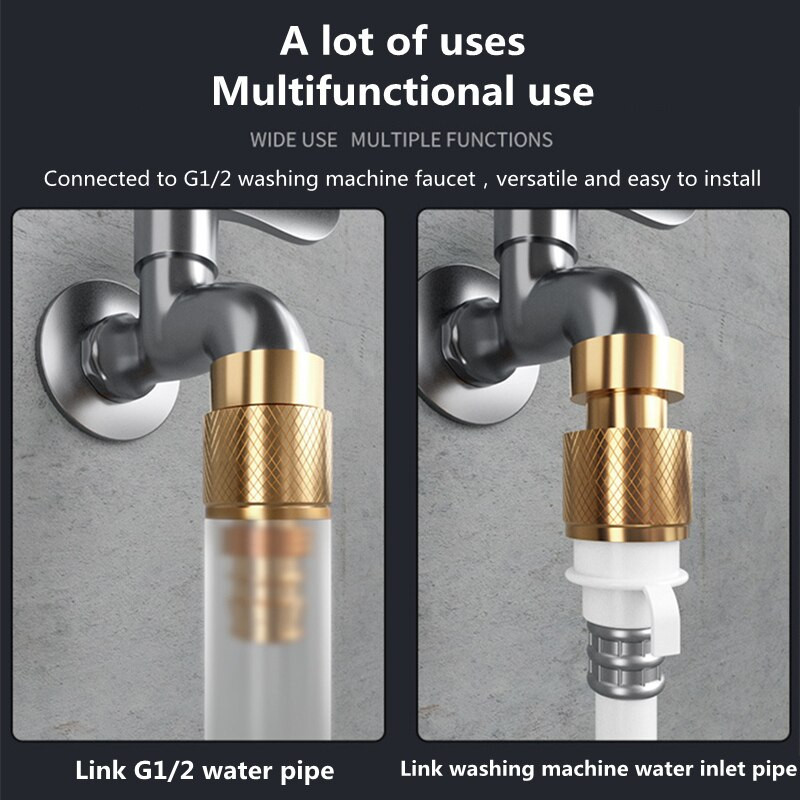 Otthoni kert nagynyomású autómosó tömlő tisztító vízpisztoly állítható mosógép csaptelep gyorscsatlakozó átalakító fej