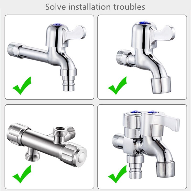 Otthoni kert nagynyomású autómosó tömlő tisztító vízpisztoly állítható mosógép csaptelep gyorscsatlakozó átalakító fej