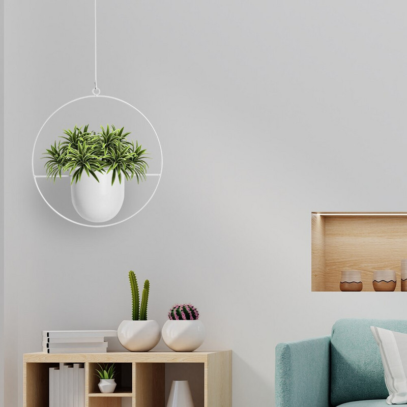 Ghiveci de flori din metal cu montare pe perete, coș agățat pentru balcon, coș cu plante suculente, decor pentru sufragerie de acasă