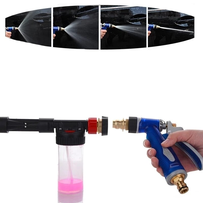 Nuimamas aukšto slėgio vandens purškimo pistoletas automobilių plovimo putų puodas sodo žarnos antgalis vandens srove valymo įrankis sodo laistymui laistymas