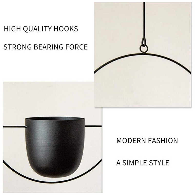 Suport pentru ghiveci pentru plante agățat Suport pentru plante pentru ghiveci pentru flori Umeraș pentru jardinieră Decor de perete Jardinier suspendat pentru curte Custodia suspendată