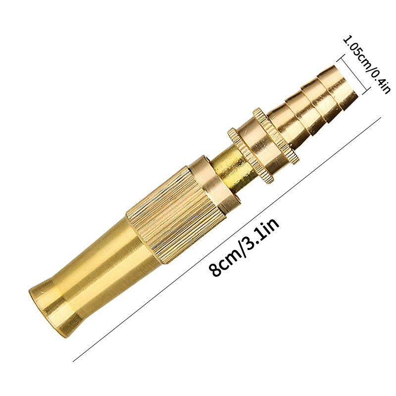 1 buc Pistol de pulverizare pentru irigare a grădinii Stropitor reglabil din alamă duză pentru furtun de grădină pentru spălarea mașinii pistol de apă pentru udarea gazonului unelte de grădinărit