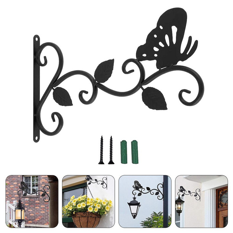 Pakabos kabliukas Pakabinamas sieninis laikiklis Sodinamosios gėlių kabliukai Lauko stovas vazonas Geležinis žibintas Pakabos Laikikliai Krepšelis Krepšeliai Vėjas