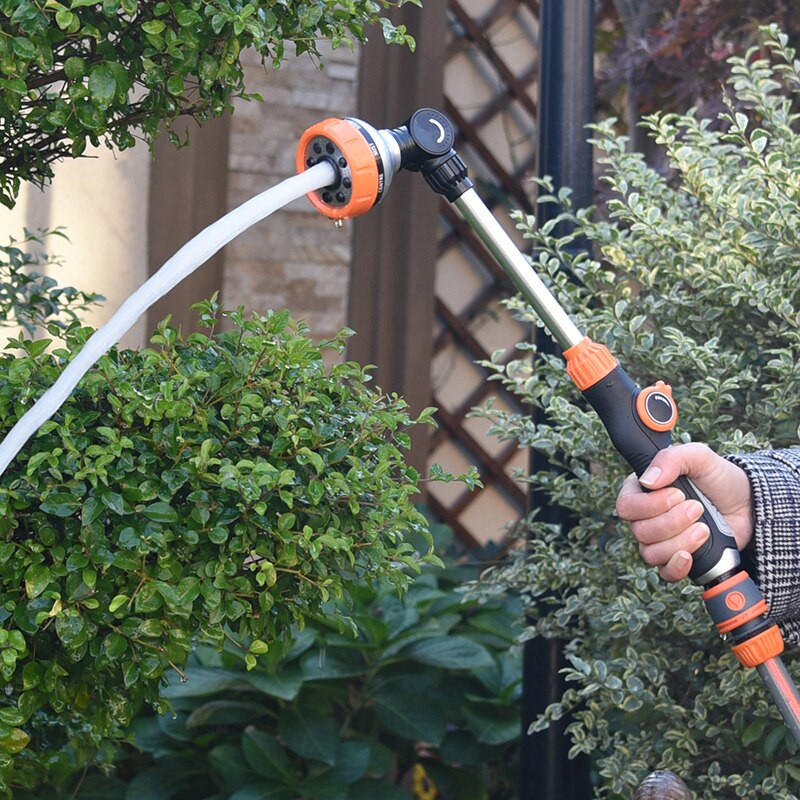 Duză pentru furtun de grădină, multifuncțională, rezistentă, reglabilă, control ușor al apei pentru udarea în aer liber, duză pentru pistol de apă pentru grădinărit