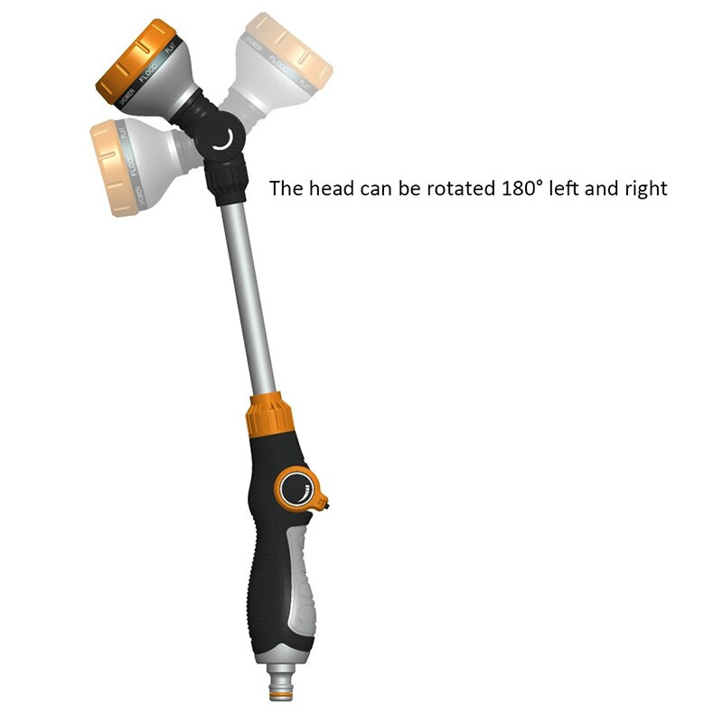 Duză pentru furtun de grădină, multifuncțională, rezistentă, reglabilă, control ușor al apei pentru udarea în aer liber, duză pentru pistol de apă pentru grădinărit