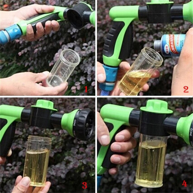 Pistol de apă Duză pentru furtun Jet de udare pentru grădină Pistol de pulverizare cu spumă de înaltă presiune Sprinklere pentru spălat mașini Instrument de curățare a autovehiculelor Dropshipping