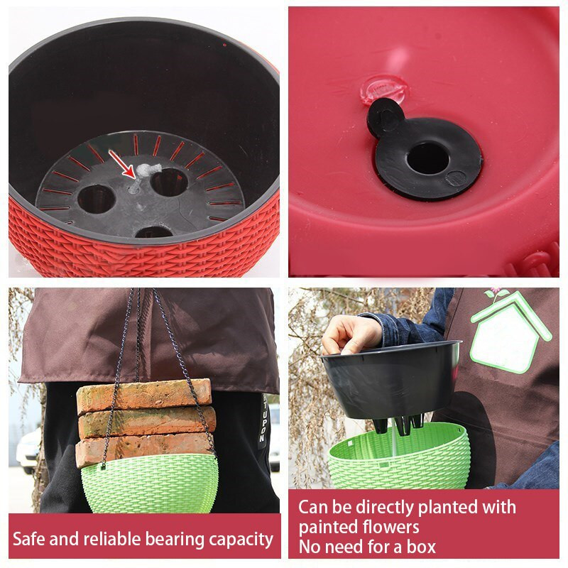 Dervos kabančių augalų vazonų krepšelis Augalų pakabinamas gėlių vazonų kabykla Lauke kabančių vazonų laikiklio krepšelis sienų dekoravimui sodui