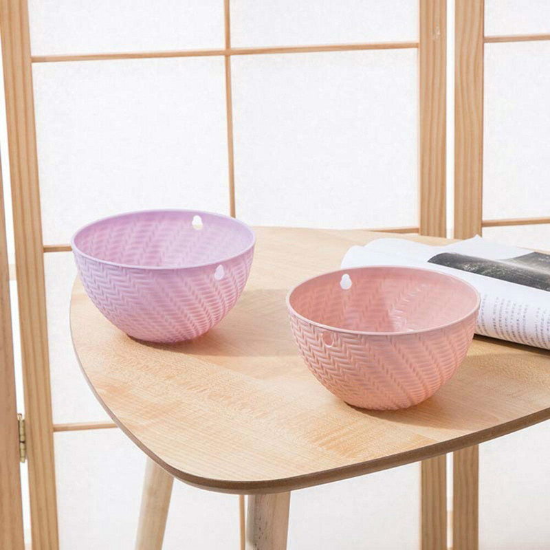 1 buc. Coș suspendat de grădină din ratan, ghiveci pentru flori, cu lant și decorare cu cârlig, 16 x 10 cm.