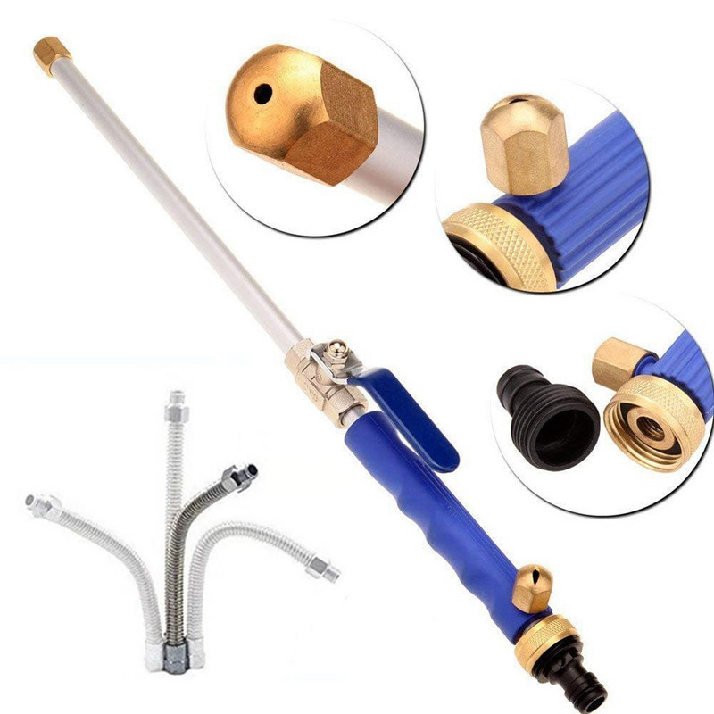 Pistol de apă de înaltă presiune pentru mașină, 48 cm cu jet de grădină cu jet de spălat cu presiune, furtun, baghetă, duză, pulverizator, udare, pulverizare, stropitoare, instrument de curățare