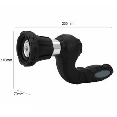 Mighty Power Hose Blaster Fireman fúvóka Gyepkert Szuper Erős Otthoni Eredeti Autómosás a BulbHead Wash által Víz a pázsit