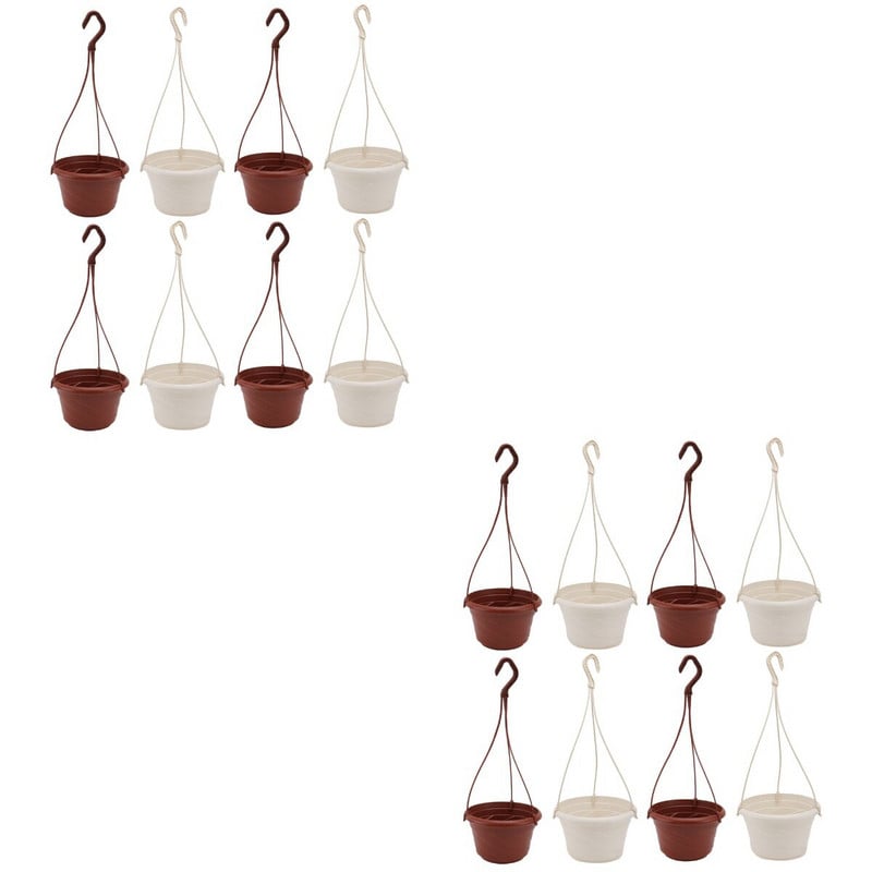 Висяща саксия Саксия за цветя Кошница Саксийни растения с държачи Парапет Детска стая Ограда за билки Контейнер Декоративна орхидея на открито