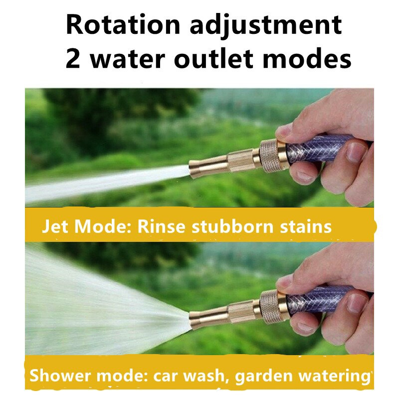 Pihustusotsik messingist kõrgsurve autopesuri veepüstol Reguleeritava rõhuga pritsotsik Koduvoolik Kiirühendus aiavihmut