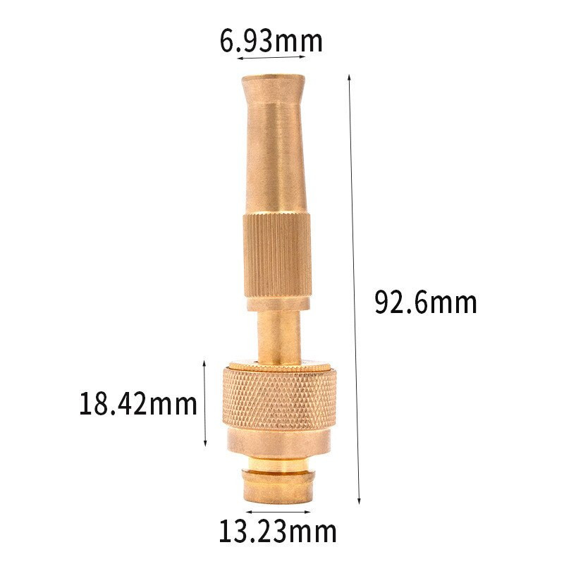 Pihustusotsik messingist kõrgsurve autopesuri veepüstol Reguleeritava rõhuga pritsotsik Koduvoolik Kiirühendus aiavihmut