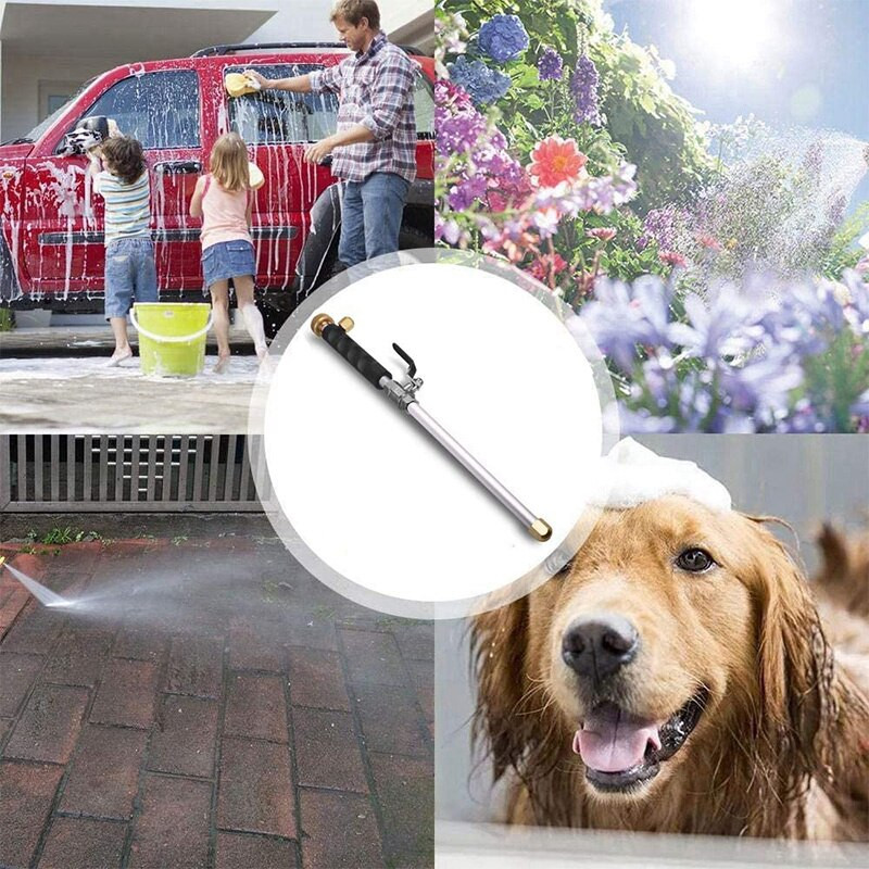 Aukšto slėgio vandens pistoletas Nešiojamas galingas aukšto slėgio plovimo lazdelė Automobilių ploviklis Purškiamas automobilių plovimo įrankis Sodo vandens srovės slėginis ploviklis