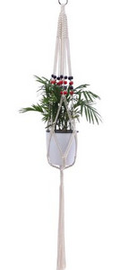 Naujas sienų dekoravimas Countyard sodo reikmenys rankų darbo gėlių/vazonų kabantys krepšeliai Makramė augalų kabykla vazonų laikiklis tinklelis 1vnt.