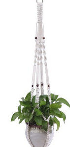 Naujas sienų dekoravimas Countyard sodo reikmenys rankų darbo gėlių/vazonų kabantys krepšeliai Makramė augalų kabykla vazonų laikiklis tinklelis 1vnt.