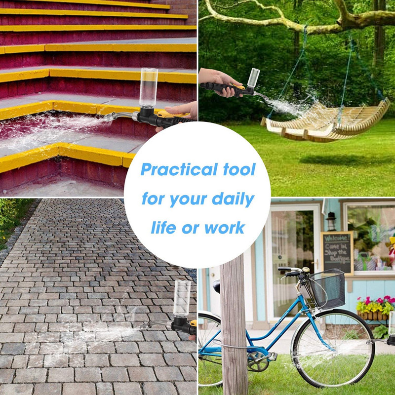 Curățător de înaltă presiune pentru mașină din metal Pulverizator cu pistol de apă Jet Accesorii pentru grădină Instrument de spălare Furtun baghetă Duză Udare Pulverizator