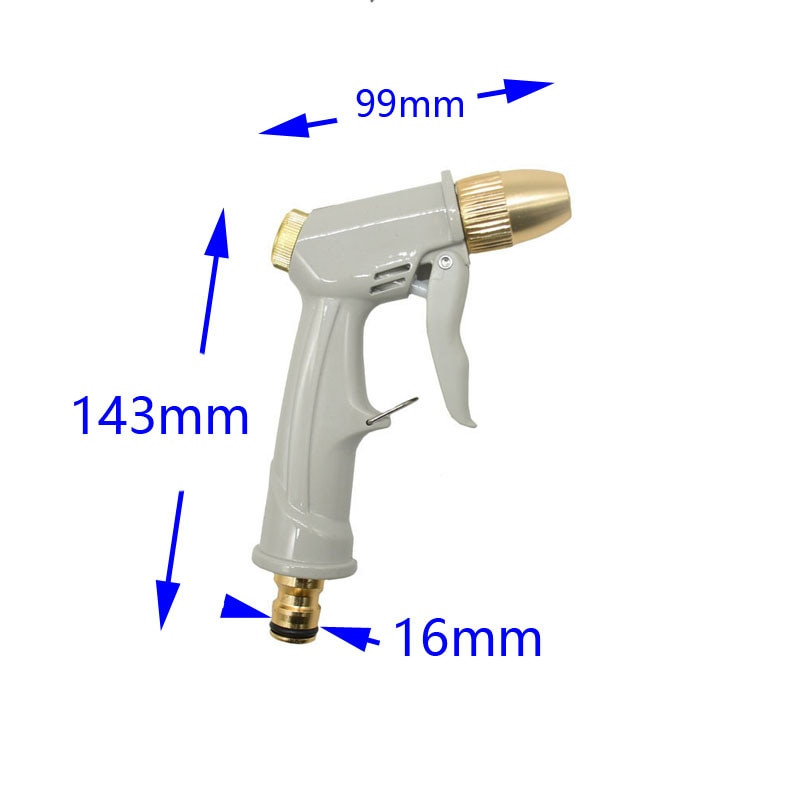 Pistol de apă de înaltă presiune reglabil Mașină de spălat cu jet de apă duză de apă pentru irigare de grădină Instrument de curățare cu pulverizare de udare 1 buc