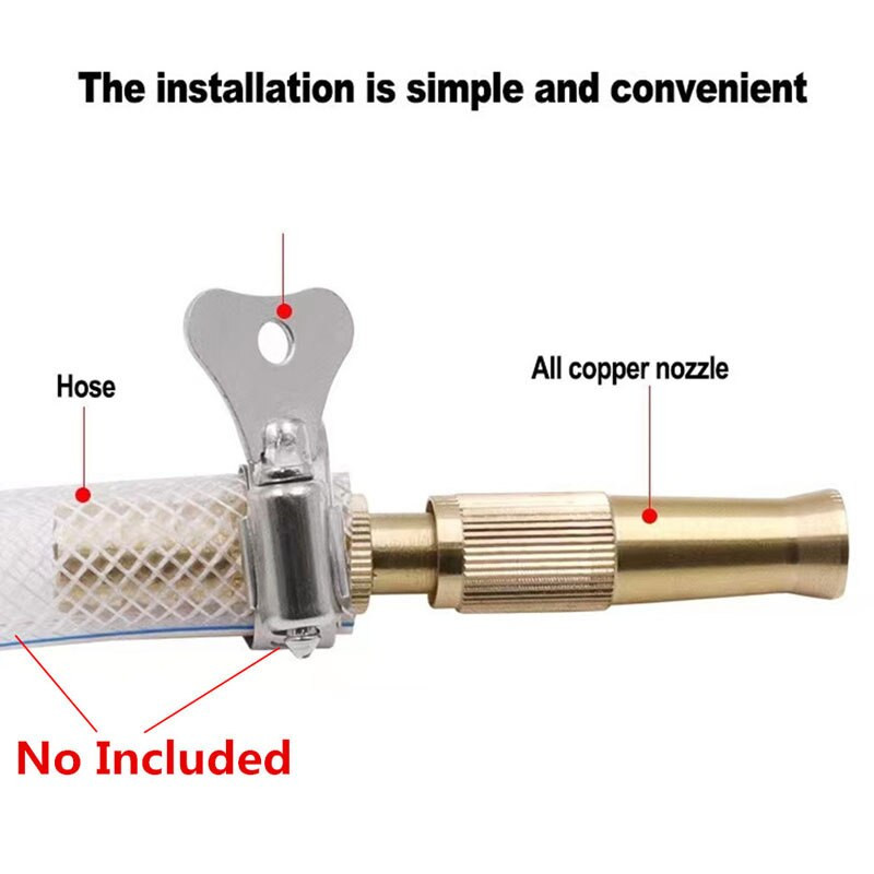 Duză pentru furtun de apă Pistol de apă Conector de stropire cu pulverizare directă de înaltă presiune Accesorii de conectare rapidă pentru mașină de spălat reglabil