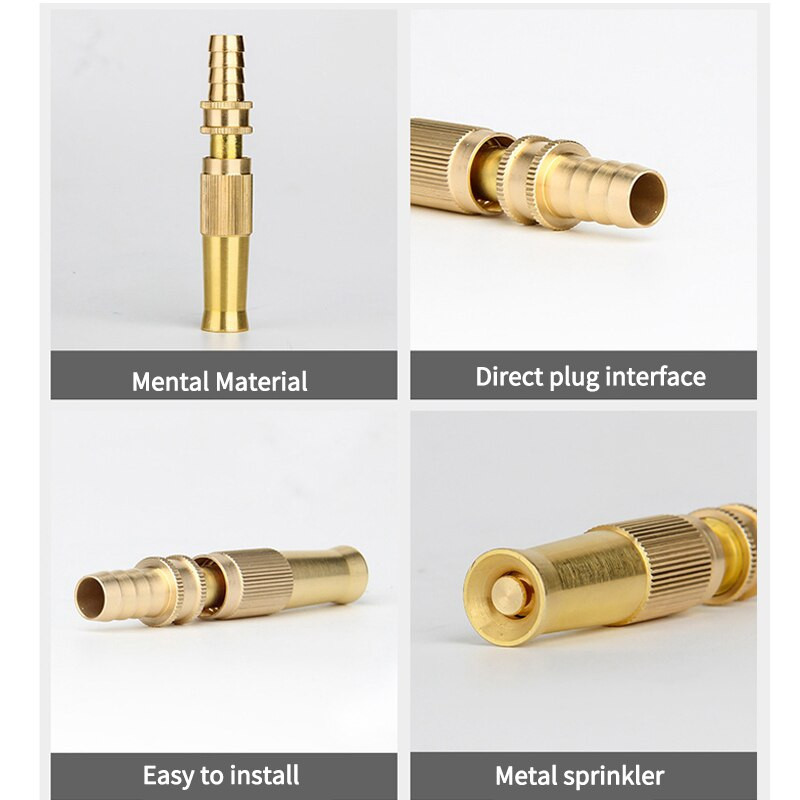 Duză pentru furtun de apă Pistol de apă Conector de stropire cu pulverizare directă de înaltă presiune Accesorii de conectare rapidă pentru mașină de spălat reglabil