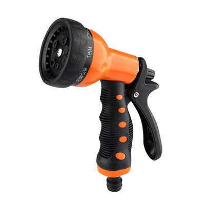 Duză pentru pistol de pulverizare cu apă, cu 8 modele, multifuncțională, pentru spălarea mașinii de grădină, duză pentru furtun, pulverizare de înaltă presiune, reglabilă